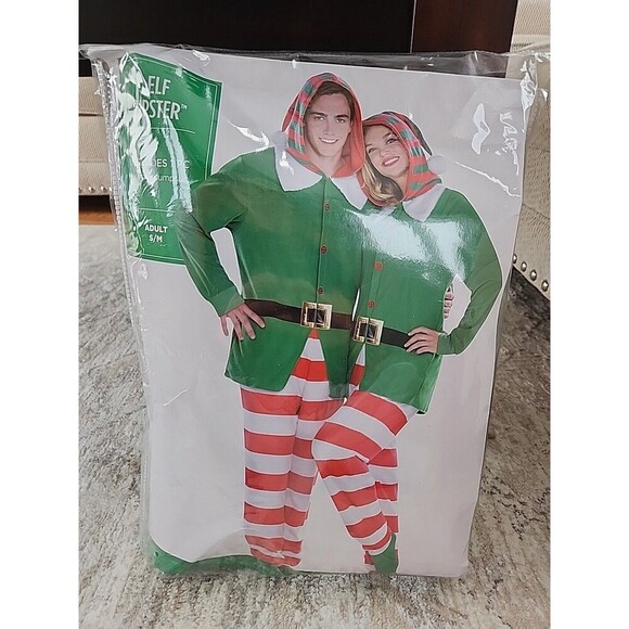 Elf Zipster Hooded Jumpsuit, Adult S/M - Picture 1 of 5